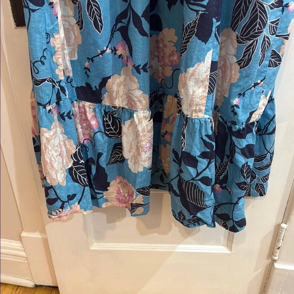 Floral Blue Maxi Dress - Picture 2 of 8